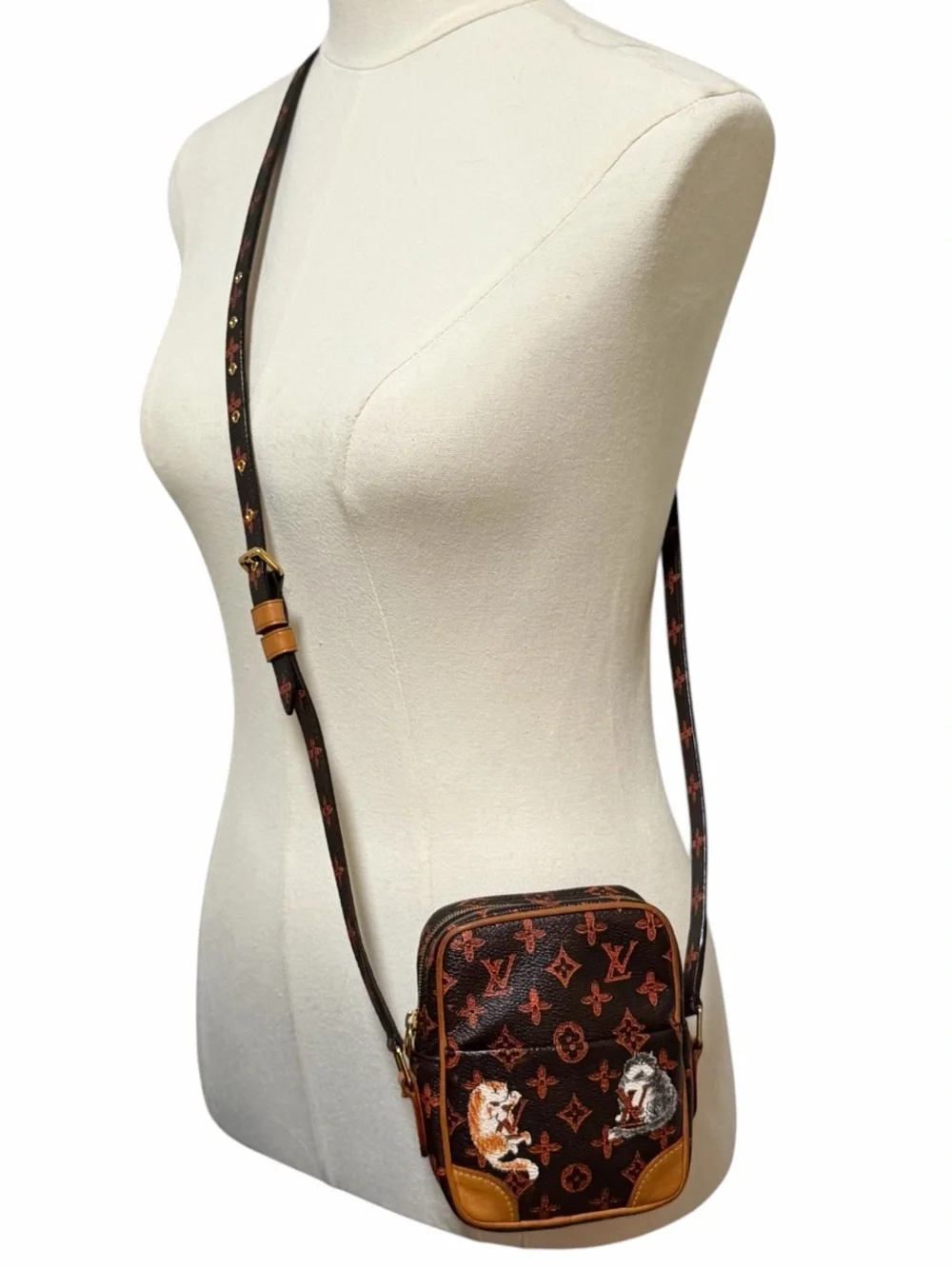 Louis Vuitton Grace Coddington Catogram Paname Mini Crossbody Bag